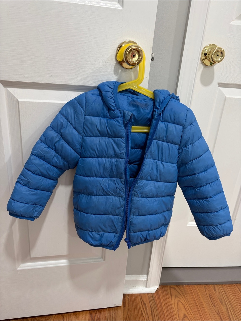 Kids Blue Puffer Jacket with Hood